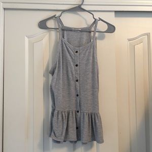 LOWEST PRICE! TODAY ONLY 💐 Grey Peplum Halter Top